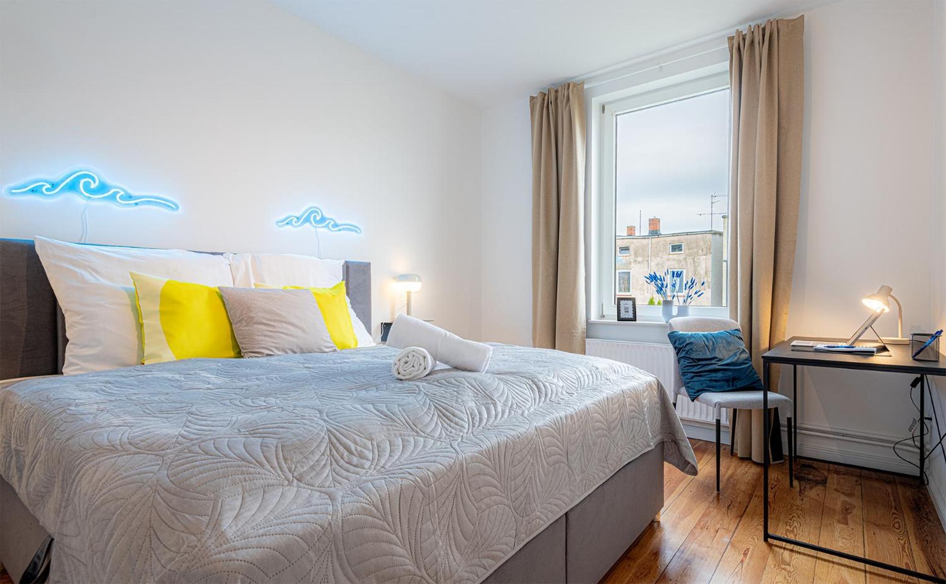Sadebo Wave 6 Gaeste 2 Schlafzimmer 1 Wohnzimmer Apartment Lubeck